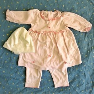 3M - 6M Kissy Kissy Pink Baby Girl Layette Set